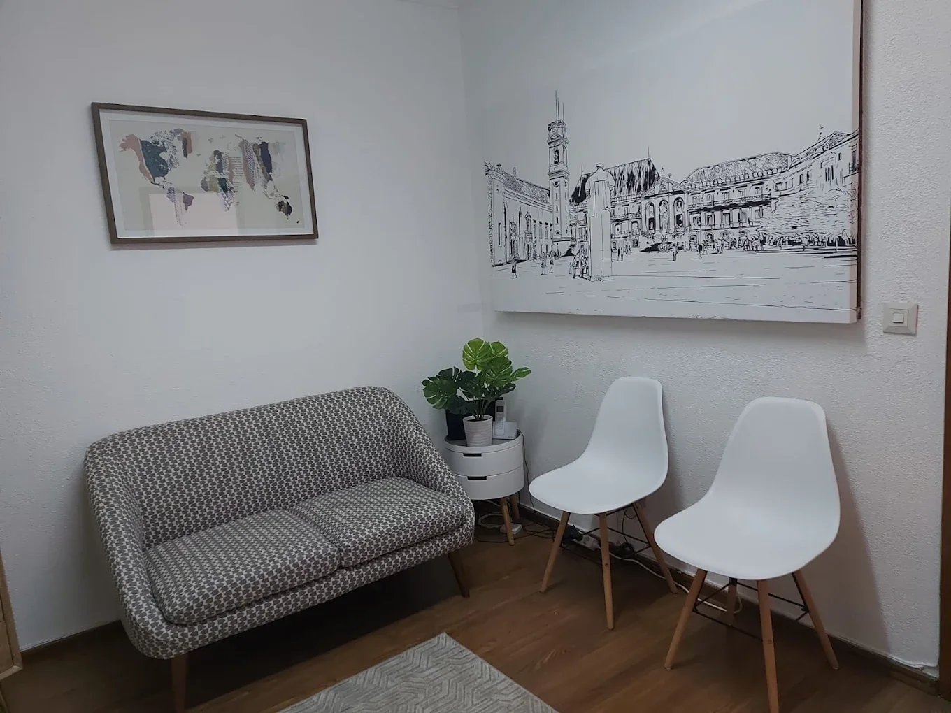 Sala de espera do escritório em Coimbra